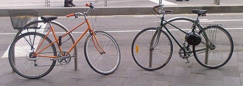 A pair of bikes