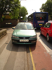 Bike lane parking moron 3. Sheffield UK
