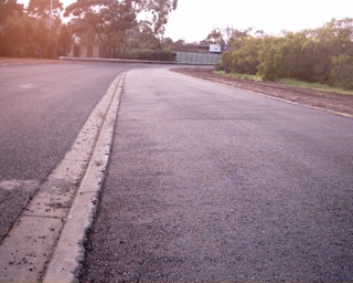 image of the Yarra Trail recently relaid in bitumen