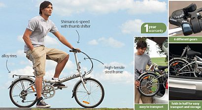 aldi foldable bike